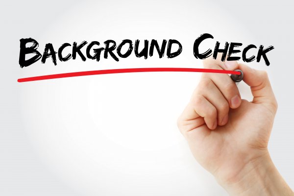 verispy features background check service hand writing background check in black marker underlining in red
